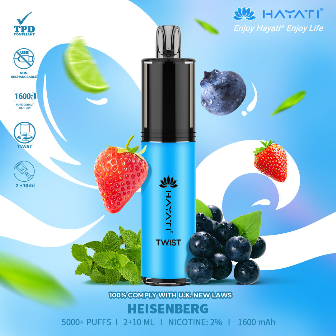 Hayati Twist 5000 Puffs Disposable Vape Pod Kit (Box of 10)