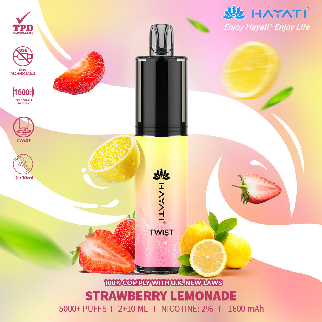 Hayati Twist 5000 Puffs Disposable Vape Pod Kit (Box of 10)