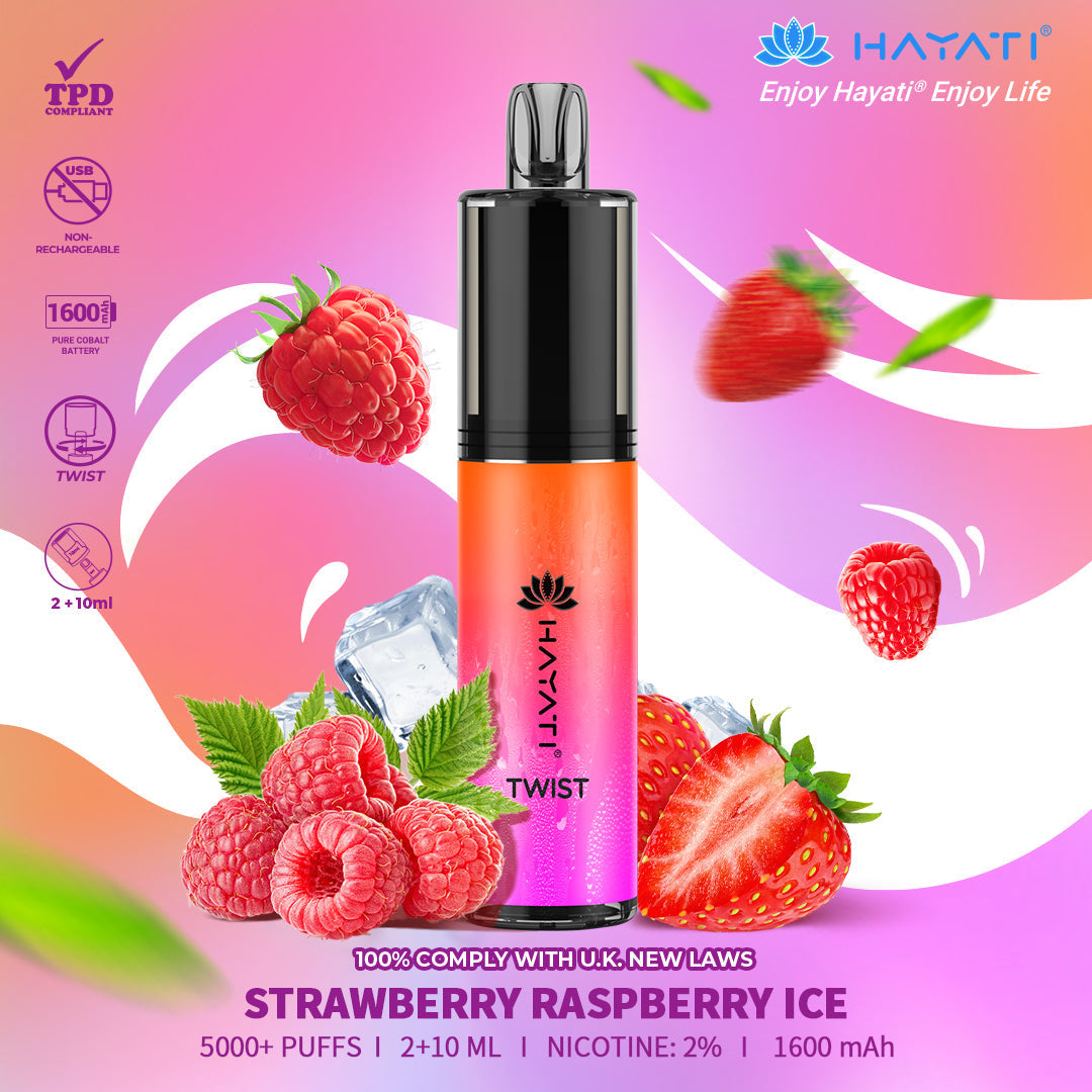 Hayati Twist 5000 Puffs Disposable Vape Pod Kit (Box of 10)