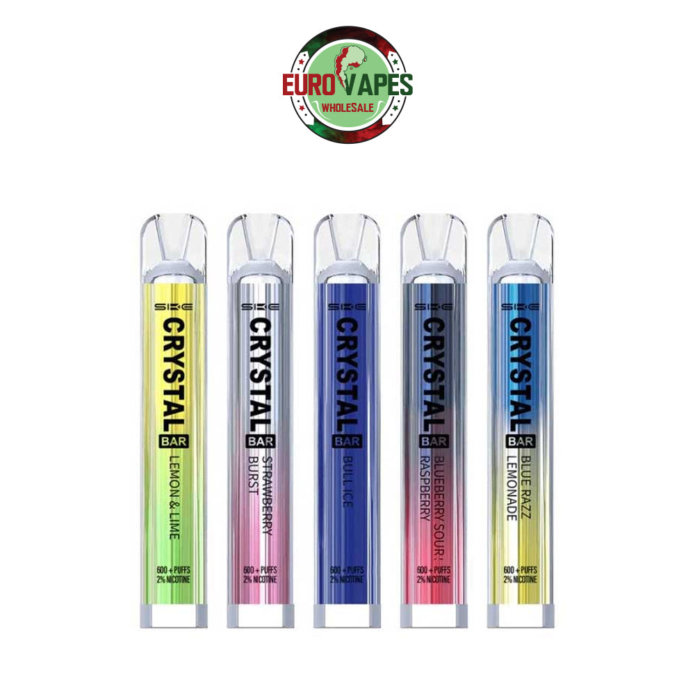 SKE Crystal Bar 600 Puffs Disposable Vape (Pack of 10) Euro Vapes SKE Crystal Bar 600 Puffs Disposable Vape (Pack of 10) Euro Vapes