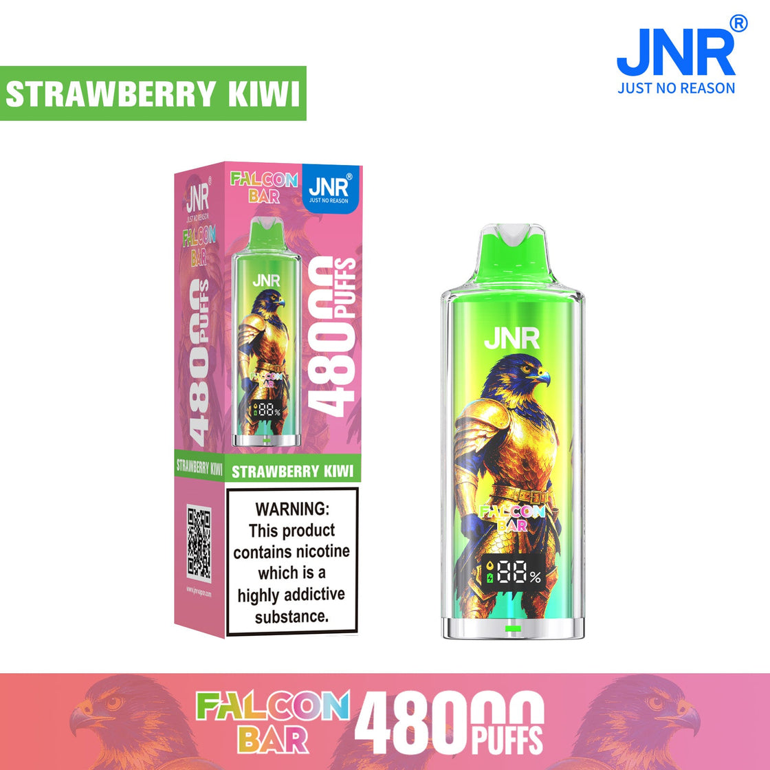 JNR Falcon Bar 48000 Puffs Disposable Vape (Box of 10)