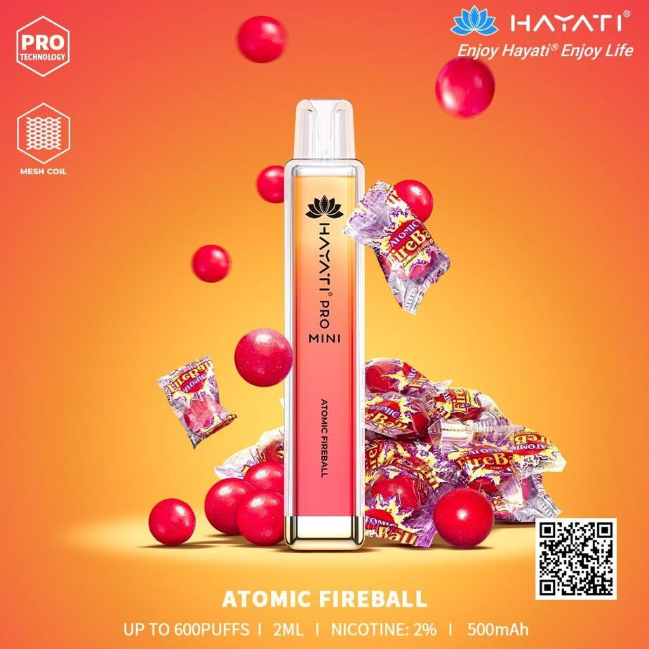 Hayati Pro Mini 600 Puffs (Pack of 10) Euro Vapes Hayati Pro Mini 600 Puffs (Pack of 10) Euro Vapes
