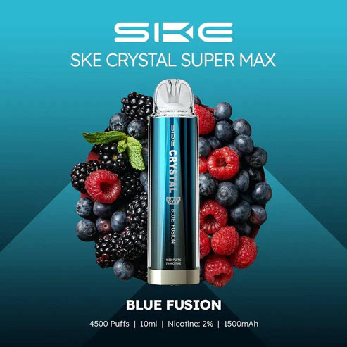 Ske Crystal Super Max 4500 Disposable Vape Pod Pack of 10 Euro Vapes Ske Crystal Super Max 4500 Disposable Vape Pod Pack of 10 Euro Vapes
