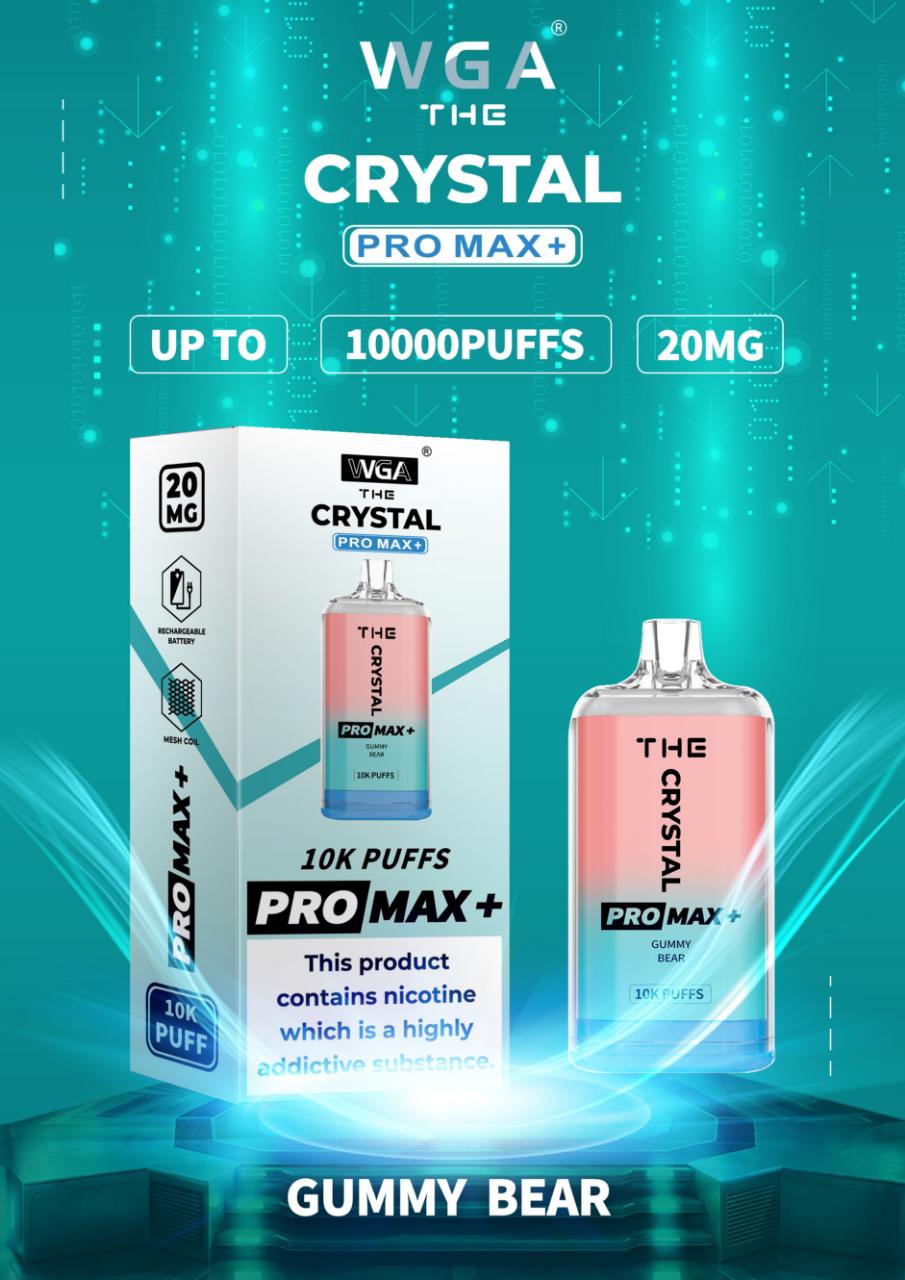 The Crystal Pro Max + 10000 Disposable Vape (Pack of 10) Euro Vapes The Crystal Pro Max + 10000 Disposable Vape (Pack of 10) Euro Vapes