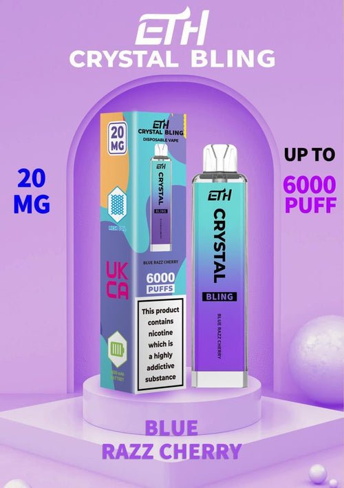 Crystal Bling 6000 | Pro Max Disposable Vape Puff Pod - Box of 10 Euro Vapes Crystal Bling 6000 | Pro Max Disposable Vape Puff Pod - Box of 10 Euro Vapes