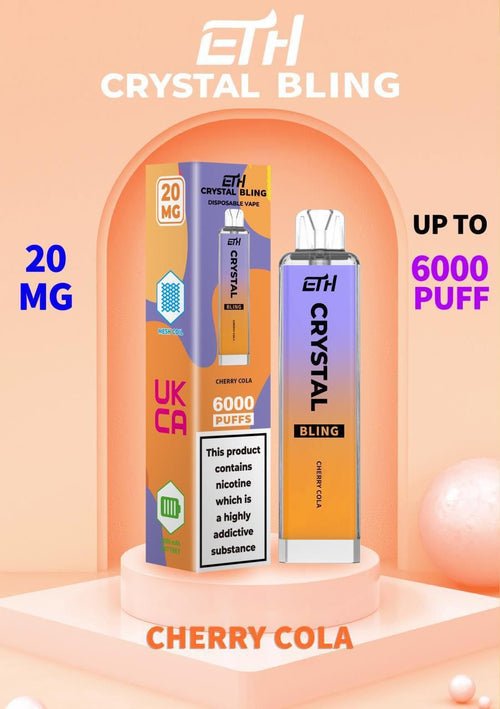 Crystal Bling 6000 | Pro Max Disposable Vape Puff Pod - Box of 10 Euro Vapes Crystal Bling 6000 | Pro Max Disposable Vape Puff Pod - Box of 10 Euro Vapes