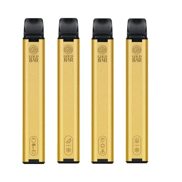 Gold Bar 600 Disposable Vape Puff Pod (Pack of 10) Euro Vapes Gold Bar 600 Disposable Vape Puff Pod (Pack of 10) Euro Vapes
