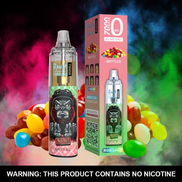 RAndM Tornado 7000 Puffs Disposable Vape - 0% Nicotine (Pack of 10) Euro Vapes RAndM Tornado 7000 Puffs Disposable Vape - 0% Nicotine (Pack of 10) Euro Vapes